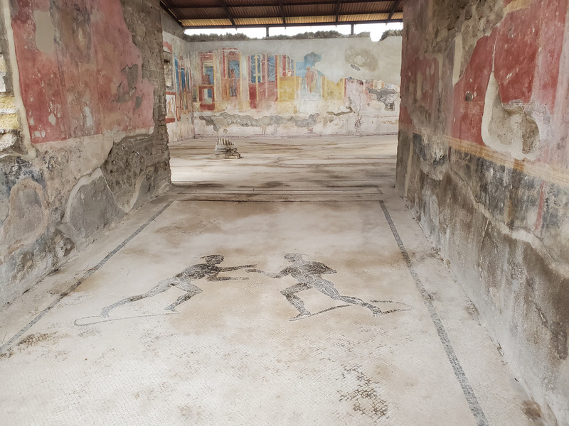 The mosaic and painted walls of Pompeii