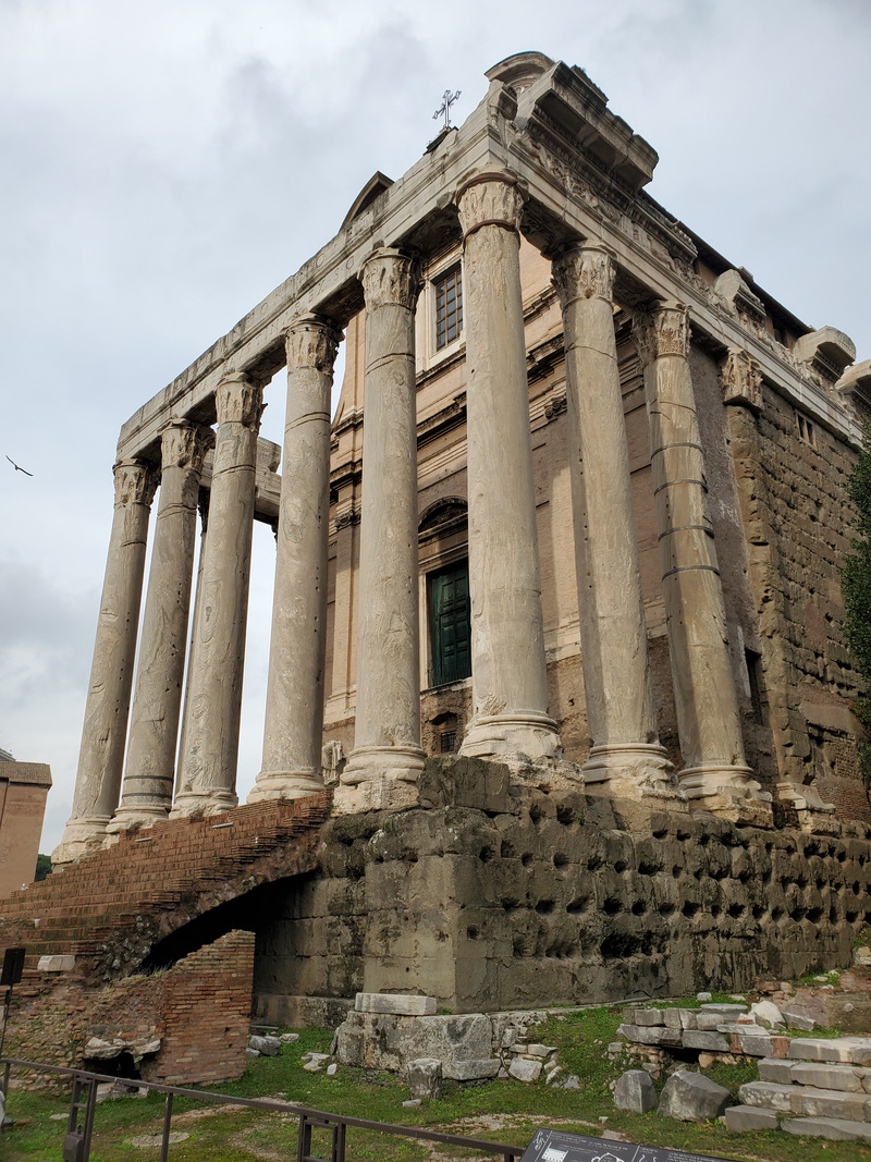 The Antoninus and Faustina Temple in the Roman Forum