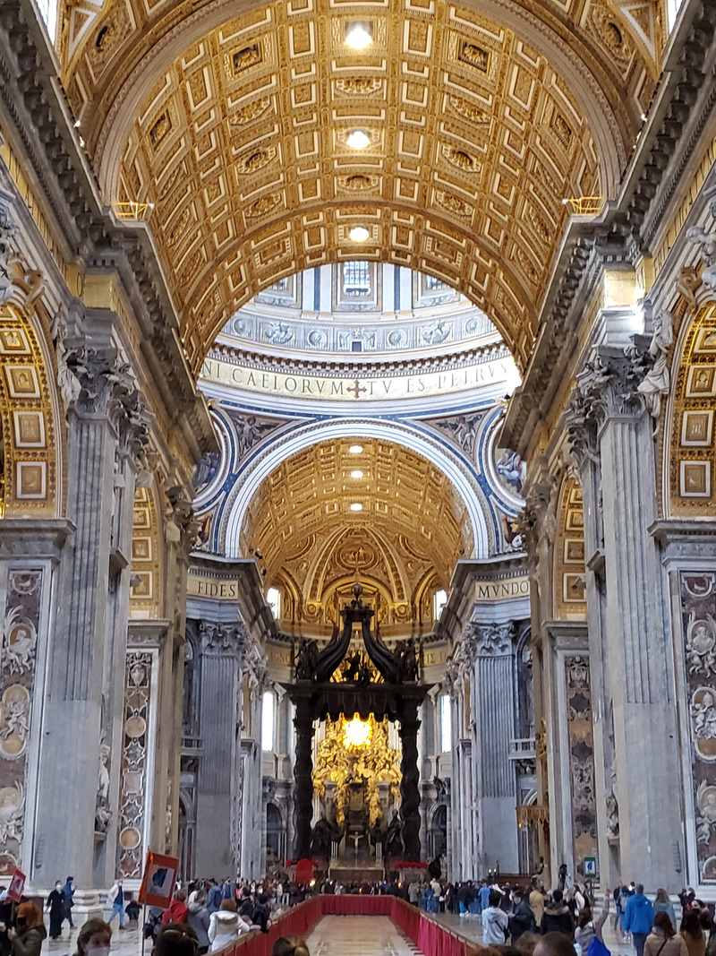 The interior of St. Peter's Basilica