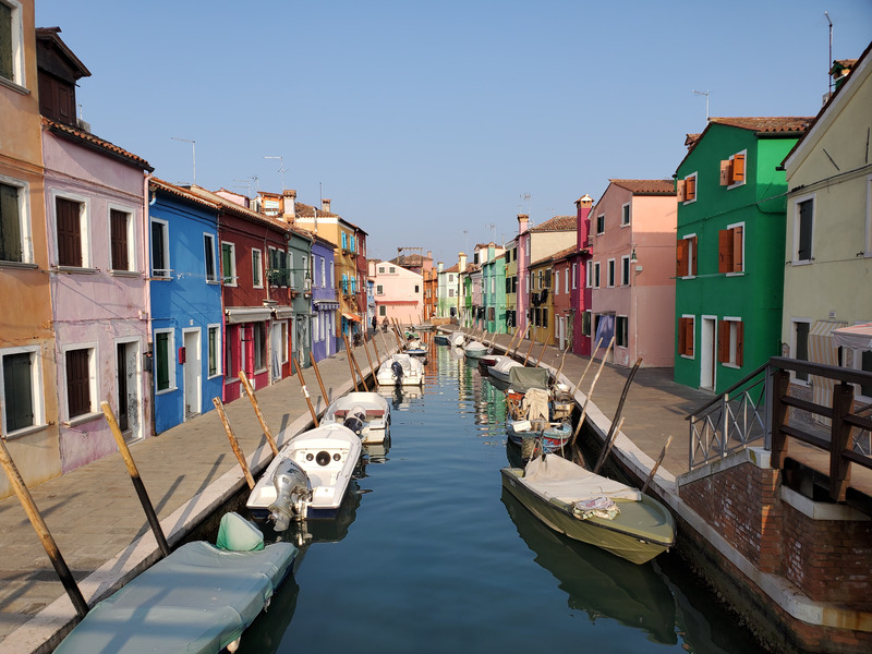 The Burano painted houses