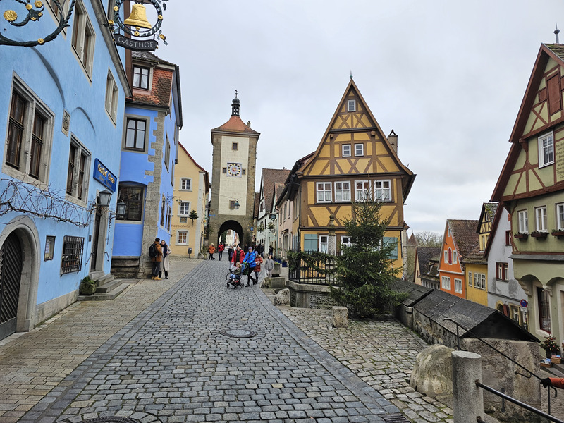 The streets of Rothenburg ob der Tauber