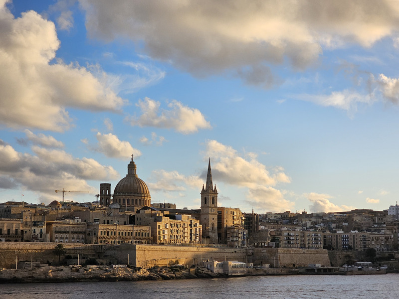 The city of Valletta from Sliema