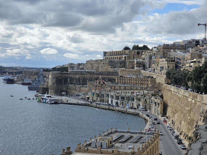 The main harbor of Valletta