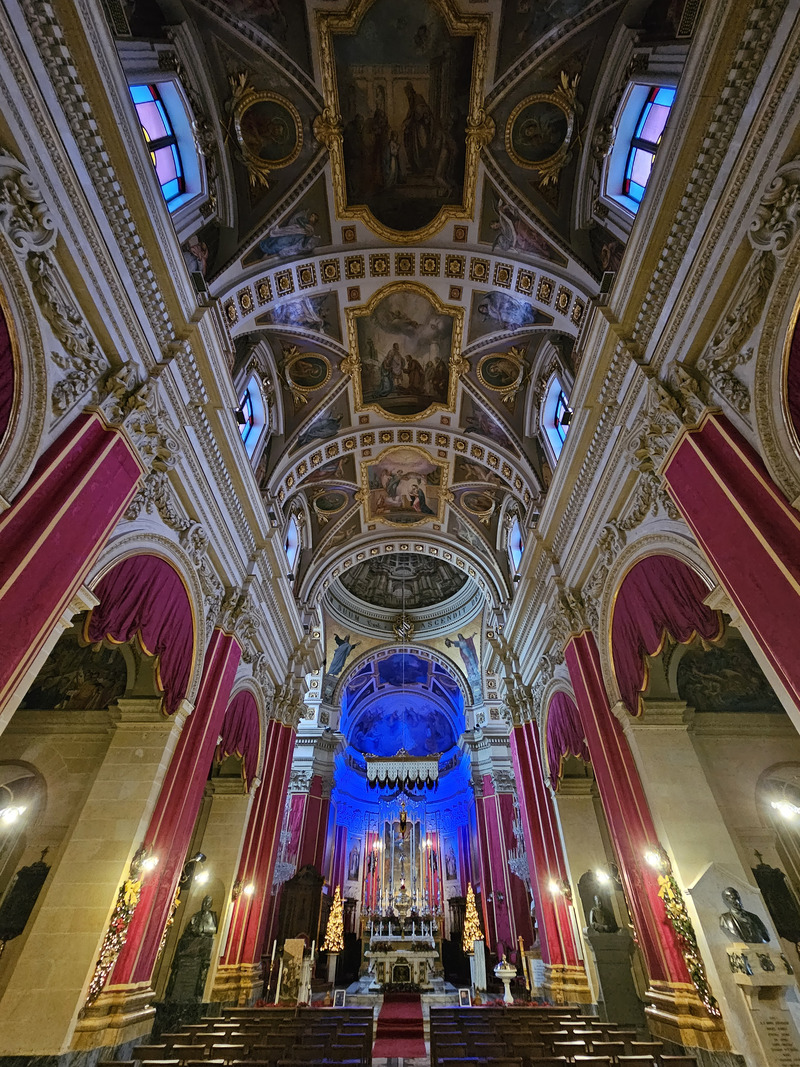 The Catholic Cathedral of the Assumption in Victoria on Gozo