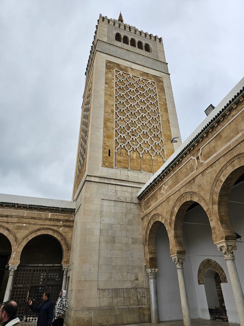 The tower of a mosque in Tunis