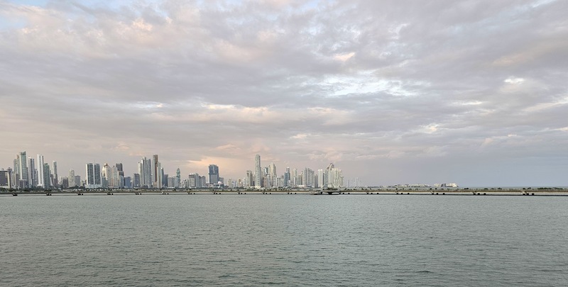Panama City's modern skyline from the old city