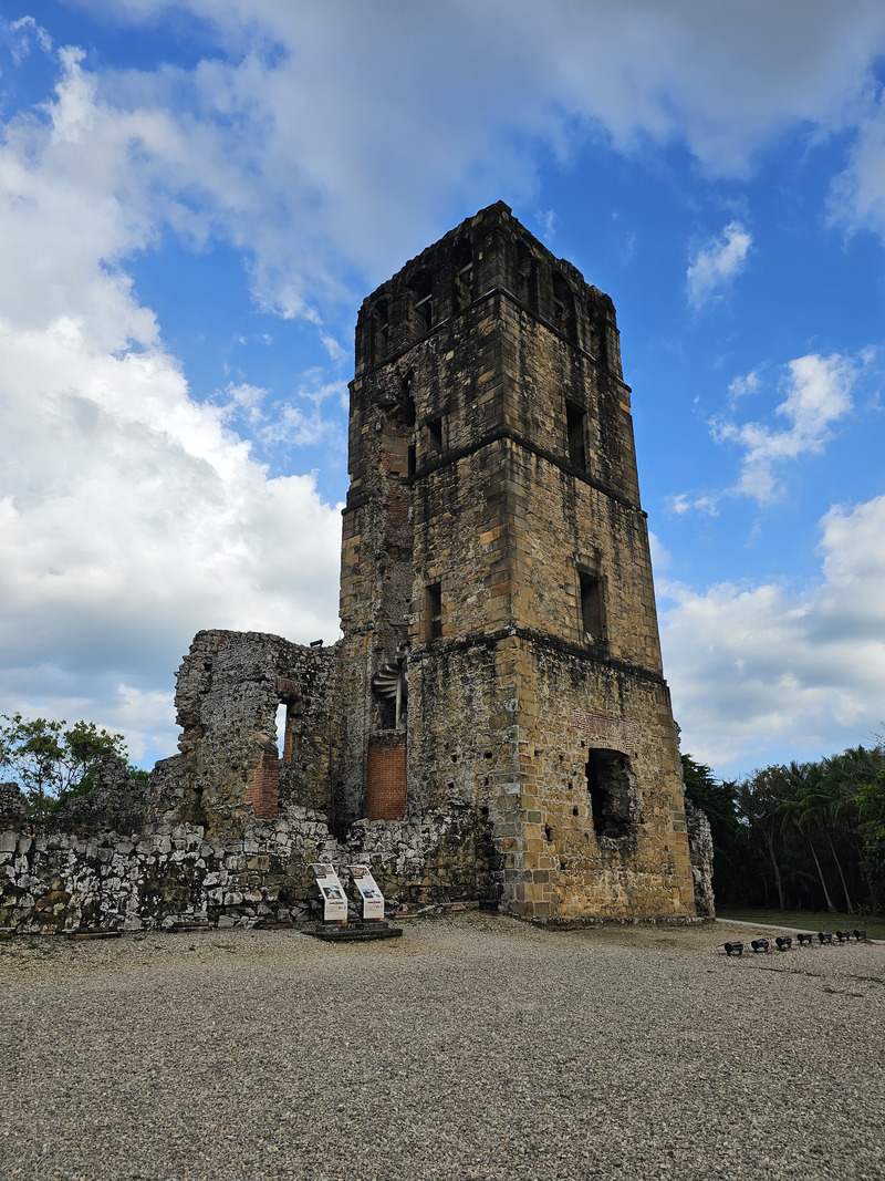 the church tower in Panama Viejo