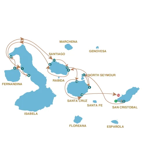 The 8-day itinerary for the Grand Majestic