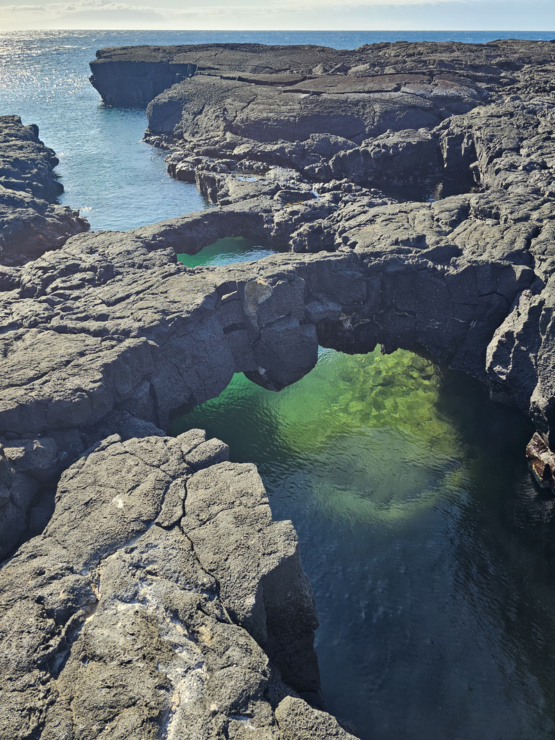 Partially Collapsed ocean lava tunnels