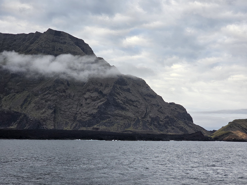Coastline with clouds near Punta Vicente Roca