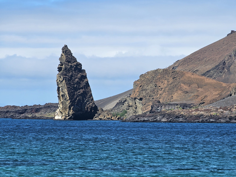 Pinnacle Rock from Santiago Island, later in the trip