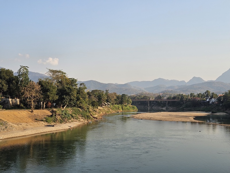 Nam Khan River view in Luang Prabang