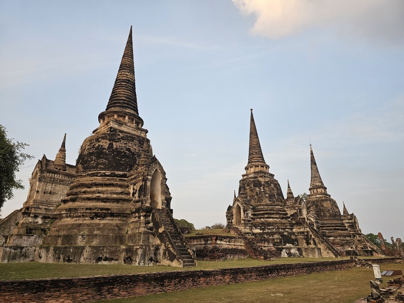 Stupas at Wat Phra Si Sanphet in Ayutthaya