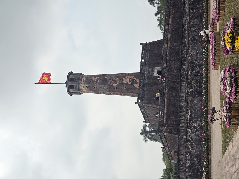 Front view of the Hanoi Flag Tower
