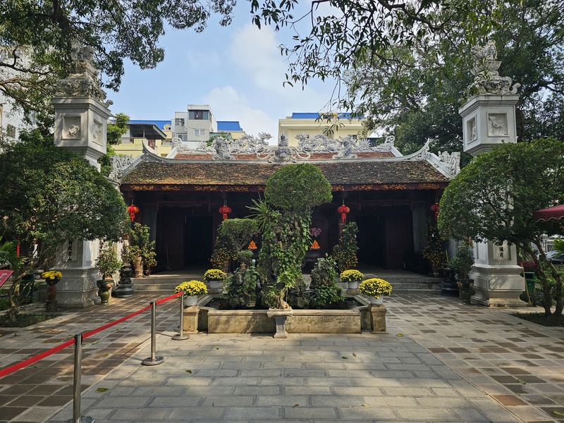 Courtyard at the Temple of Literature in Hanoi